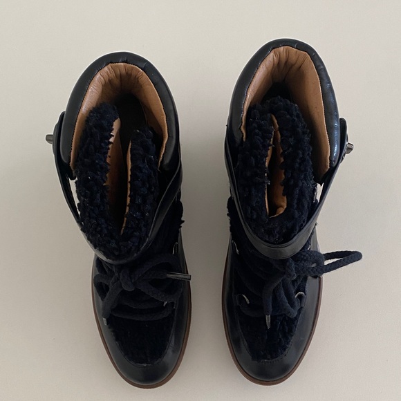 Coach Black Sherling Boots